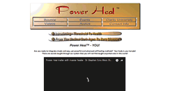 Desktop Screenshot of powerheal.com